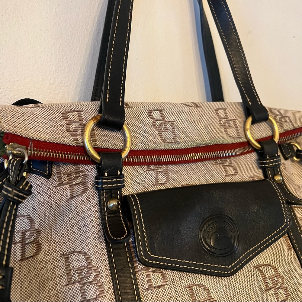 Dooney & Bourke Black and Brown Florentine The Smith Tote Bag - Picture 5 of 14